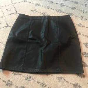 Forever 21 faux leather mini skirt